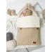 Конверт утепленный Amarobaby Pure Love Wool вязаный, бежевый, 75х46см