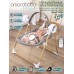 Электронные качели детские AMAROBABY WOODEN SWING, серый