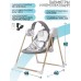 Электронные качели детские AMAROBABY WOODEN SWING, серый