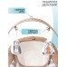 Электронные качели детские AMAROBABY WOODEN SWING, бежевый