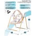 Электронные качели детские AMAROBABY WOODEN SWING, бежевый