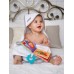 Книжка-игрушка с грызунком AMAROBABY Soft Book, Противоположности