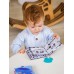 Книжка-игрушка с грызунком AMAROBABY Soft Book, Противоположности