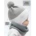 Снуд детский вязаный Amarobaby Pure Love SNOOD, серый