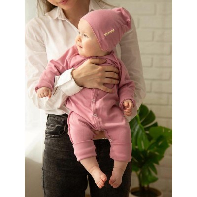 Комбинезон детский AMAROBABY Nature, зефир, розовый