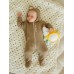 Комбинезон детский Amarobaby Pure Love Forest, бежевый, вязаный, демисезонный