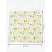 Коврик детский стёганный Amarobaby Soft Mat 115х115 см, Жирафики (бирюзовый)