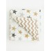 Коврик детский стёганный Amarobaby Soft Mat 115х115 см, Звёзды пэчворк (коричневый)