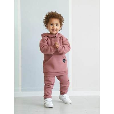 Костюм детский Amarobaby Mono ( худи и брюки), футер 360гр с начесом, розовый