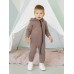 Комбинезон детский Amarobaby Mono, футер 360гр с начесом, бежевый