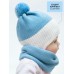 Снуд детский вязаный Amarobaby Pure Love SNOOD, голубой