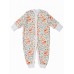 Комбинезон детский Amarobaby Soft Hugs Лисички, белый