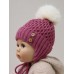 Шапочка детская Amarobaby Pure Love Wool вязаная, утепленная, розовый