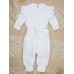 Боди с длинным рукавом и ползунки (штанишки) детские AMAROBABY Fashion, молочный