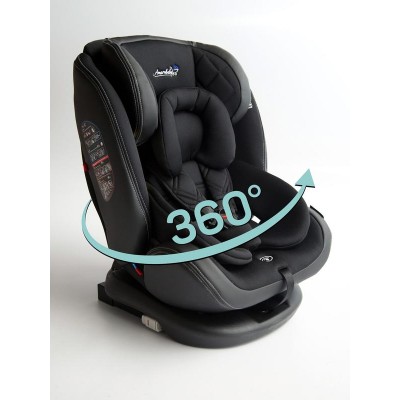 Автокресло детское AMAROBABY ST-3, Isofix класс D, группа 0+/1/2/3 (черный)