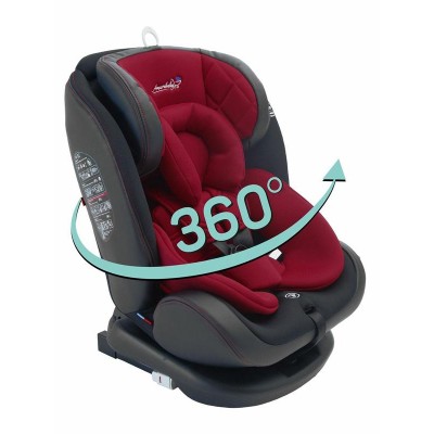 Автокресло детское AMAROBABY ST-3,Isofix класс D, группа 0+/1/2/3, (красный)