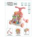 Каталка-ходунки Amarobaby Study Walker (3в1) музыкальный игровой центр со съемной игровой панелью и столиком, розовый