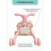 Каталка-ходунки Amarobaby Study Walker (3в1) музыкальный игровой центр со съемной игровой панелью и столиком, розовый