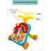 Каталка-ходунки Amarobaby Study Walker (3в1) музыкальный игровой центр со съемной игровой панелью и столиком, зеленый