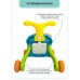 Каталка-ходунки Amarobaby Study Walker (3в1) музыкальный игровой центр со съемной игровой панелью и столиком, зеленый