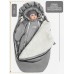 Конверт зимний меховой AMAROBABY Snowy Travel 105 см (однотонный)