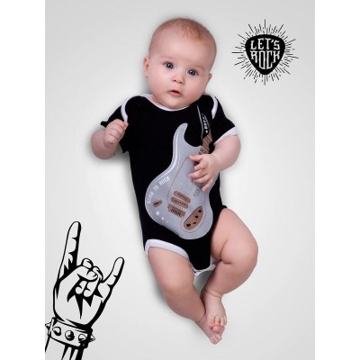 Боди детское с коротким рукавом Amarobaby ROCK BABY 01 GUITAR